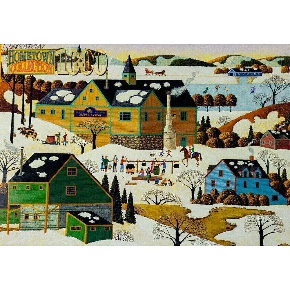 Hometown Collections 1000 Piece Puzzle Maple Sugaring